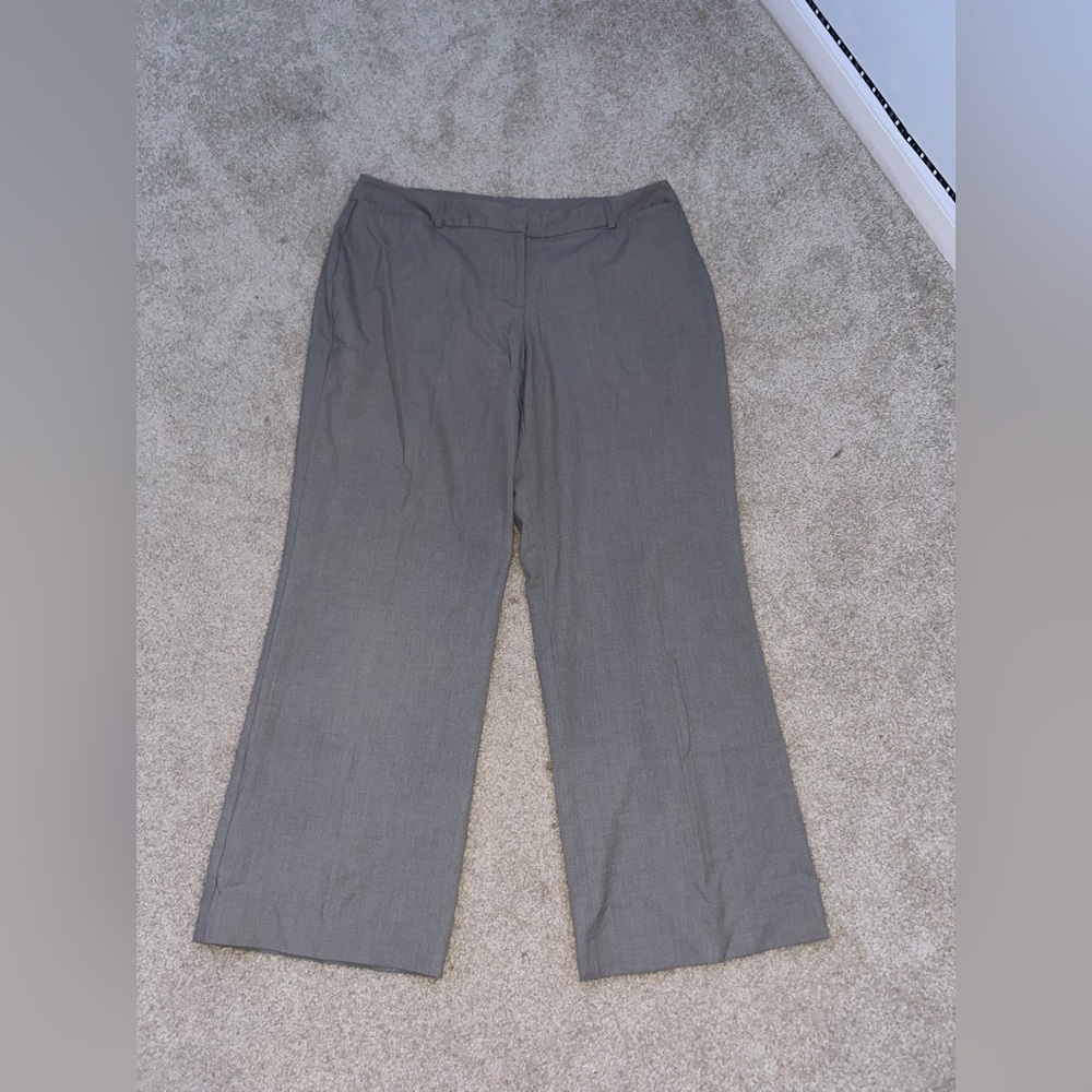 Worthington Women's Wide Leg Gray Pants